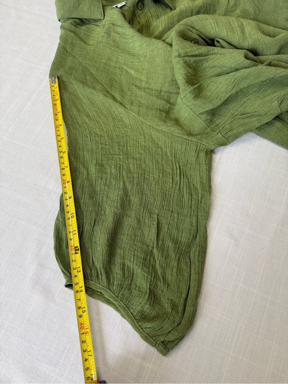 Umgee Plus Olive Green Button-down Shirt Hi-low Hem Tunic Size XL - Picture 6 of 7